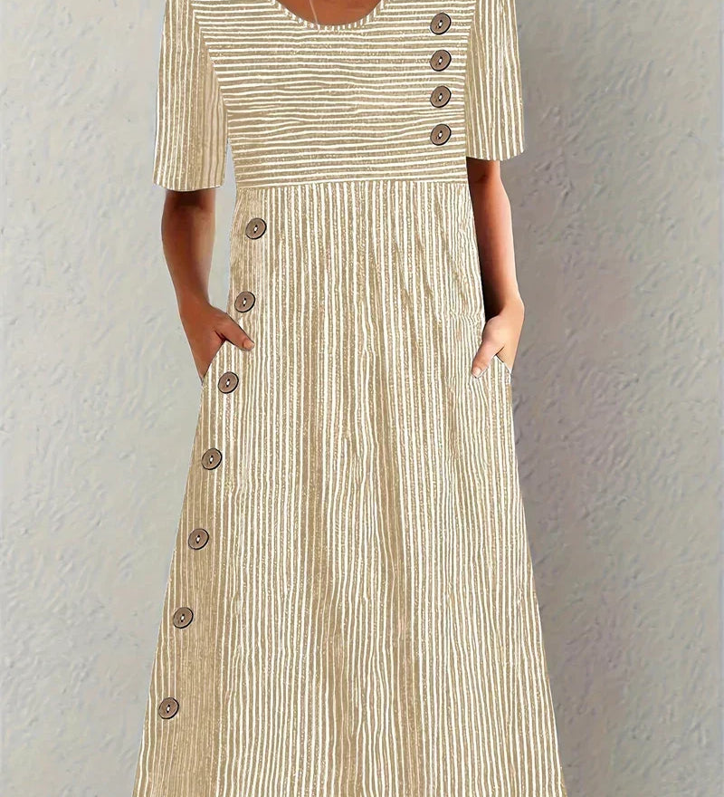 Zoe™ | Striped Spring Kleid