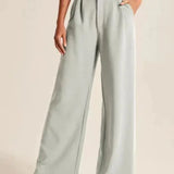 Seabourne Pleated Wide-Leg Hose