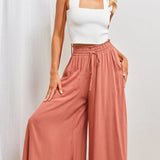 Willow Dune Wide-Leg Drawstring Hose