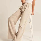 Seabourne Pleated Wide-Leg Hose