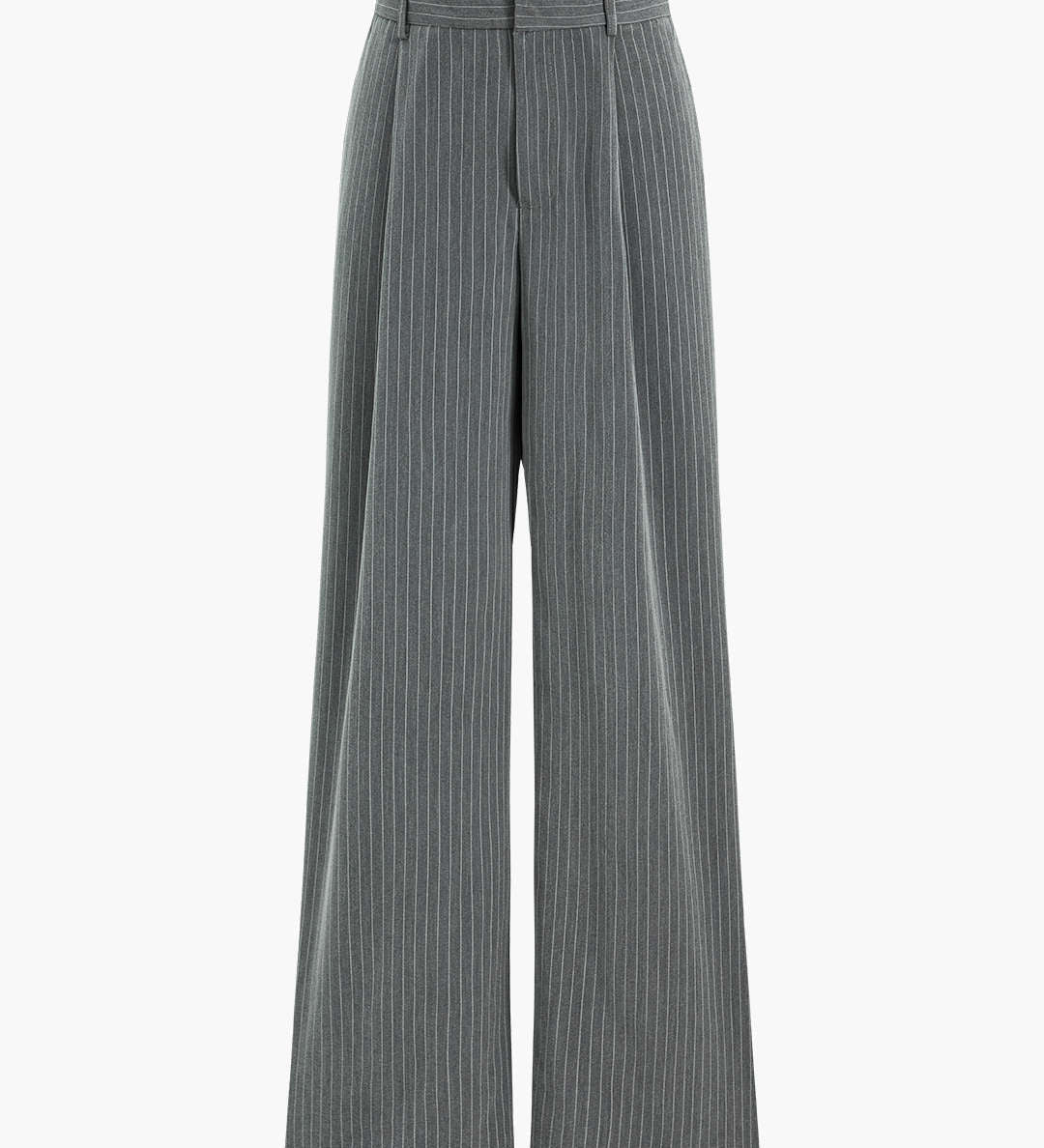 Striped High-Waist Trousers