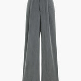 Striped High-Waist Trousers