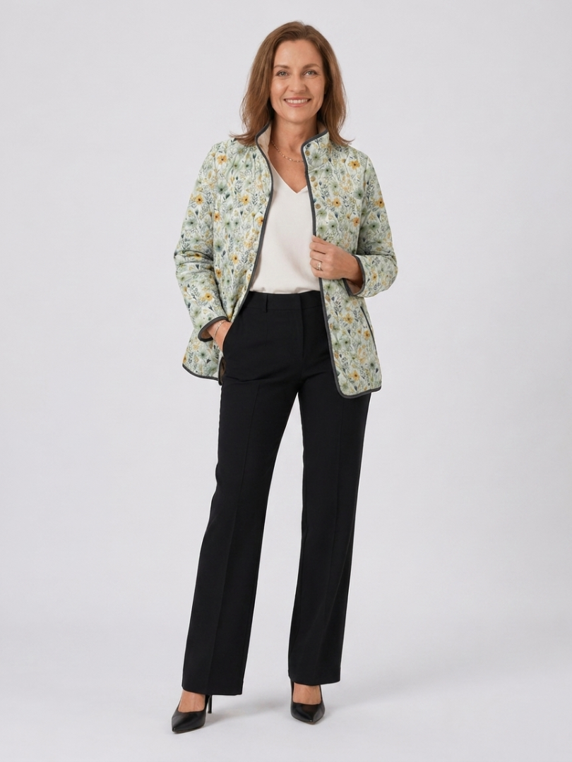 Brigitte | Gesteppte Jacke im Landhausstil – Landhaus-Creme