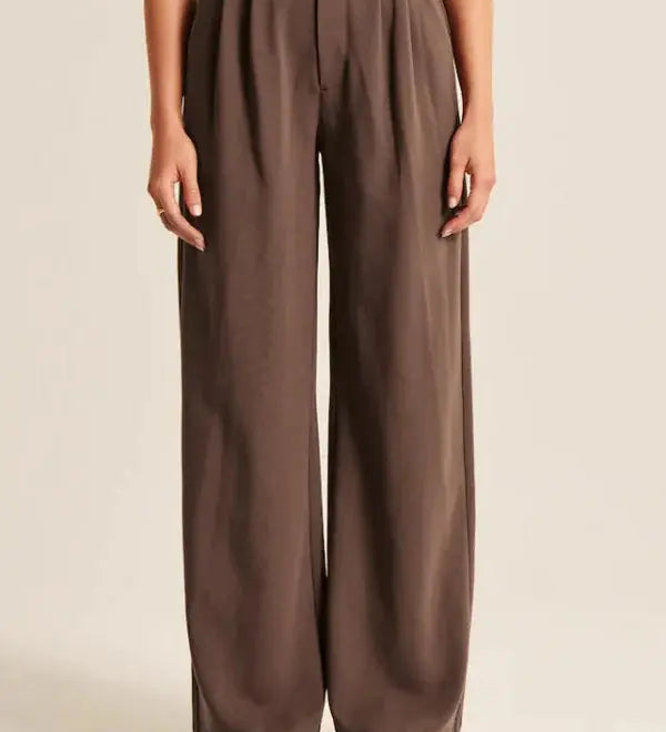 Seabourne Pleated Wide-Leg Hose