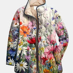 Manon | Gesteppte Jacke mit Wiesenblumen – Wiesenblumen