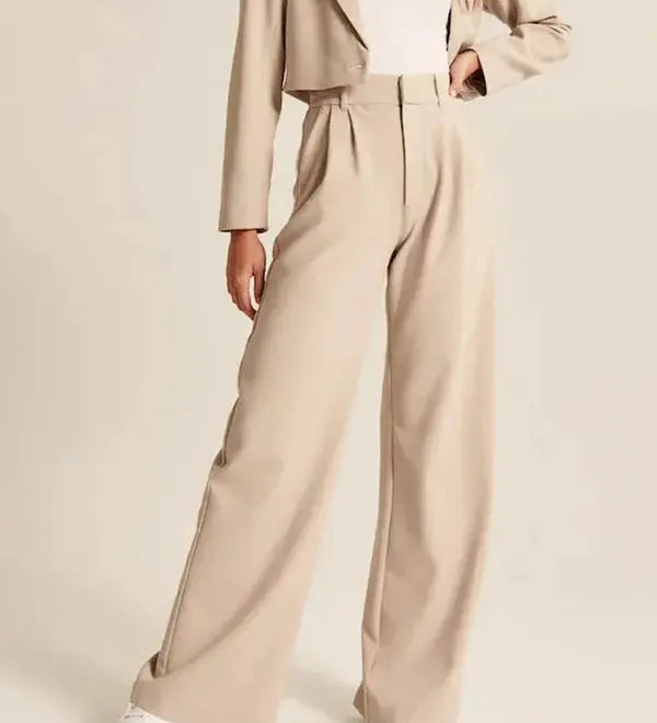 Seabourne Pleated Wide-Leg Hose