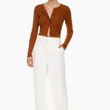 Seabourne Pleated Wide-Leg Hose