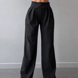 V-Waist Tailored Trousers