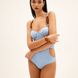 Azure Tide One-Piece Badeanzug