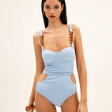 Azure Tide One-Piece Badeanzug