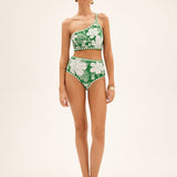 Tropical Breeze One-Shoulder Bikini
