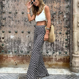 Capri Geo Print Flared Hose