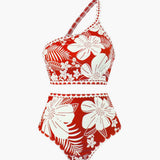 Tropical Breeze One-Shoulder Bikini