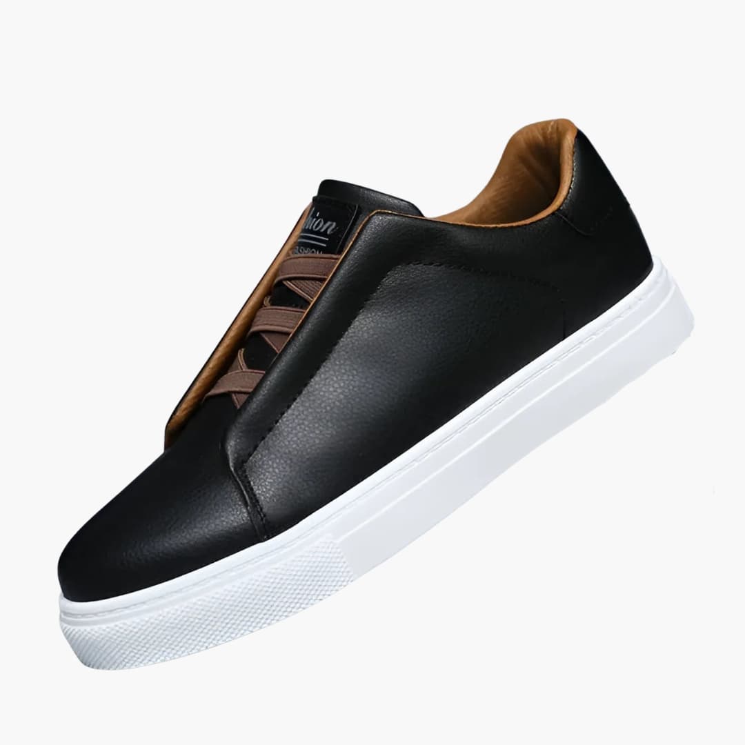 Low men's baskets with lace-up closure