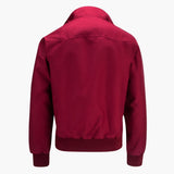Men's Bomber Jacke with Ribbed Hem