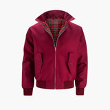 Men's Bomber Jacke with Ribbed Hem
