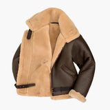 Men's aviator Jacke with sherpa lining