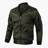 Men's bomber Jacke with zipper closure