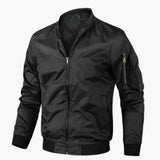 Men's bomber Jacke with zipper closure