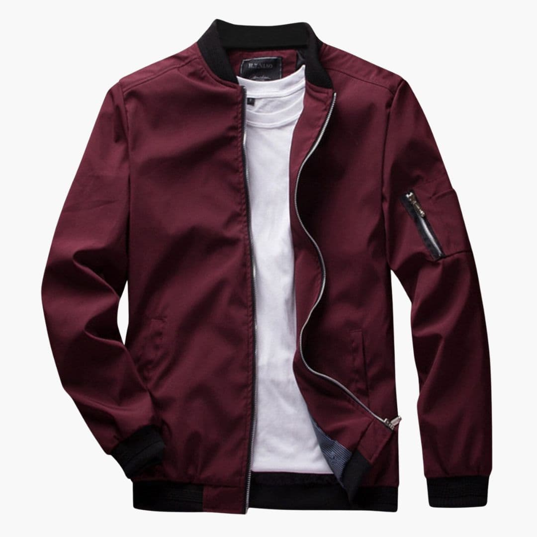 Men's bomber Jacke with pocket on the sleeve