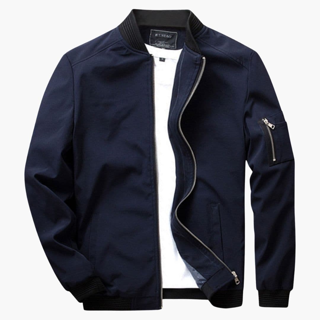 Men's bomber Jacke with pocket on the sleeve