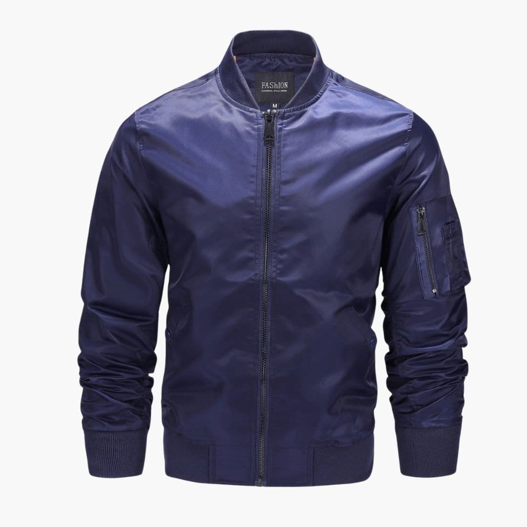 Men's bomber Jacke with pocket on sleeve