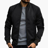 Men's bomber Jacke with zippered pocket