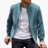 Men's bomber Jacke with ribbed cuffs