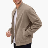 Men's bomber Jacke with ribbed cuffs
