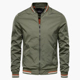 Classic men's bomber Jacke with ribbed finishes
