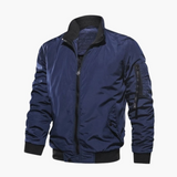 Men's Bomber Jacke with Zipper Closure