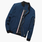 Men's Bomber Jacke with Zipper Closure