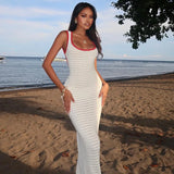 Maribel Coastal Knit Maxi Kleid