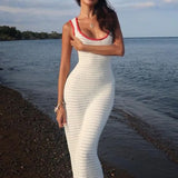 Maribel Coastal Knit Maxi Kleid