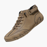 Unisex Lace-Up Shoes with Rubber Pattern Sole