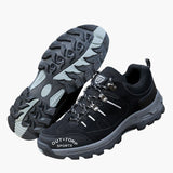 Men's Hiking Shoes with Lace-up and Mesh Panels