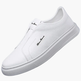 Slip-on men's shoes with non-slip sole and low design