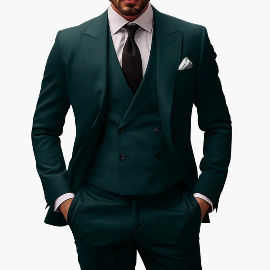 Men's Classic 3-Piece Suit with Jacke, Vest, and Hose