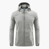 Men's Windbreaker with Hood and Full Zip