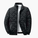 Men's Quilted Down Jacke with Zipped Pockets