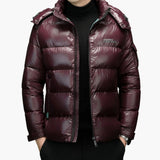 Men's Down Jacke with Removable Hood