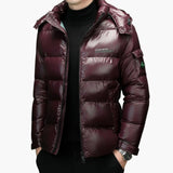 Men's Down Jacke with Removable Hood