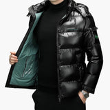 Men's Down Jacke with Removable Hood