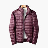 Men's Down Jacke with Stand-up Collar