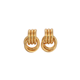 Golden Petite Knot Ohrringe