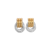 Dual-Tone Petite Knot Ohrringe