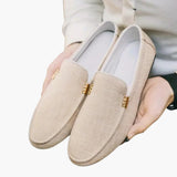 Men's slip-on moccasins with textured surface