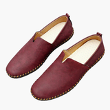 Slip-on men's moccasins with stitched sole