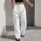 Stryx Pinstripe Wide-Leg Hose