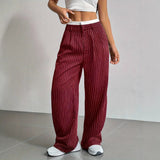 Stryx Pinstripe Wide-Leg Hose